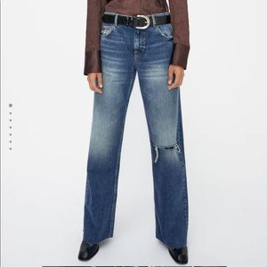 NWT Zara 90s Full Length Midrise Jeans